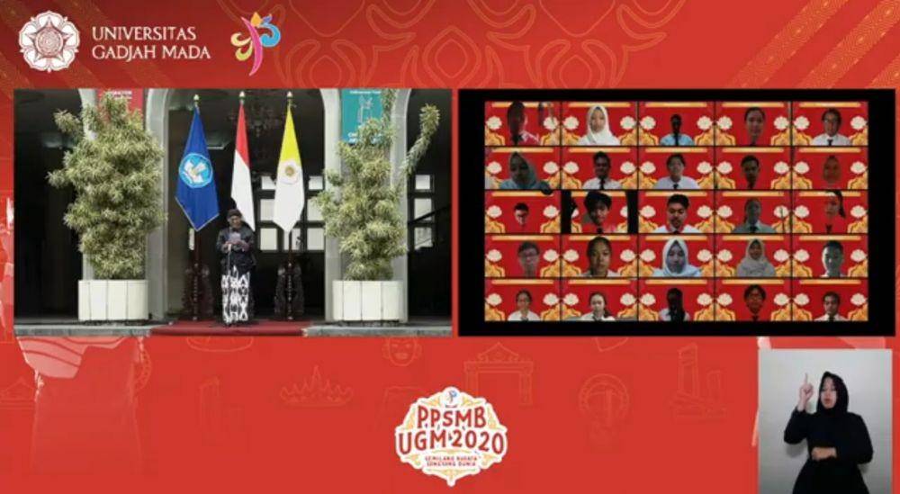 PPSMB UGM 2020 yang diadakan secara daring. Dok: istimewa