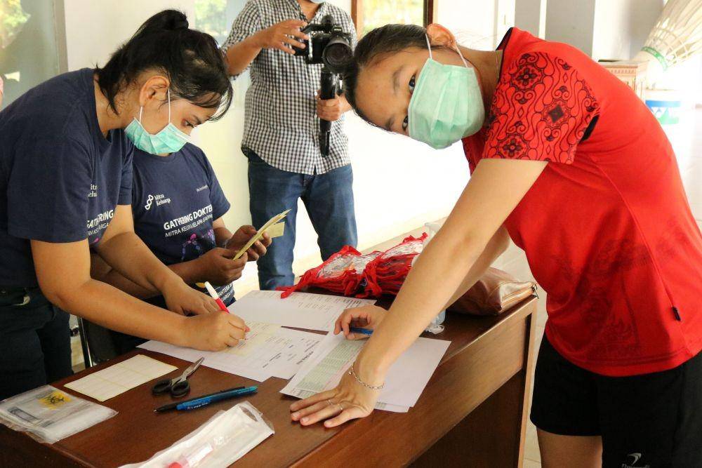 Atlet PBSI jalani tes swab (Dok.IDN Times/PBSI)