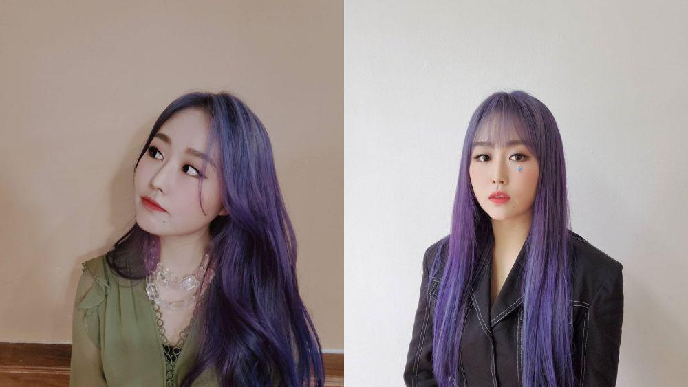 Manis Banget! Ini 10 Potret Baby Soul Lovelyz Berambut Ungu Bak Gulali
