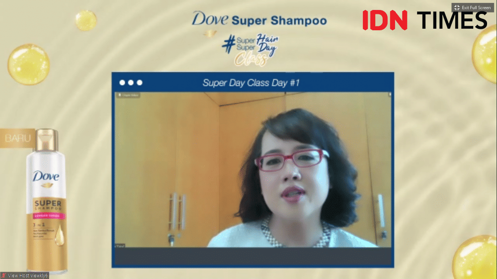 Yusuf Christina, Senior Hair Care R&D Manager Dove Indonesia dalam acara Dove Shampoo Super Class Launch: Ubah Stuck jadi Super Kreatif!. 9 September 2020. IDN Times/M. Tarmizi Murdianto