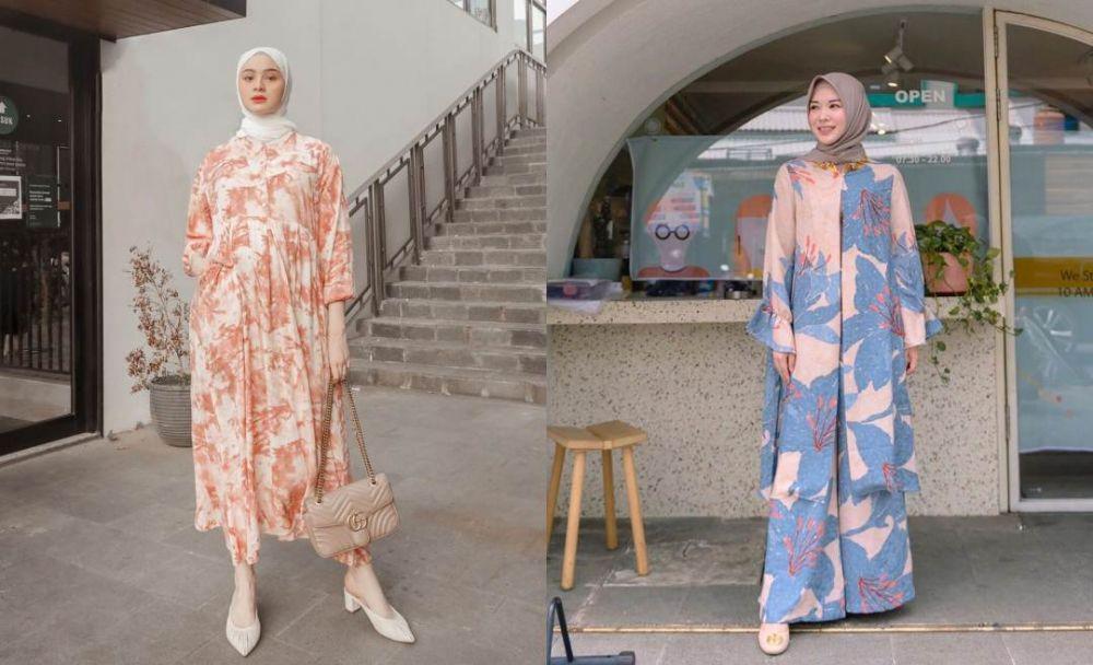 10 Adu Gaya Ayana Moon Vs Sabrina Sosiawan, Style Hijabnya Simpel!