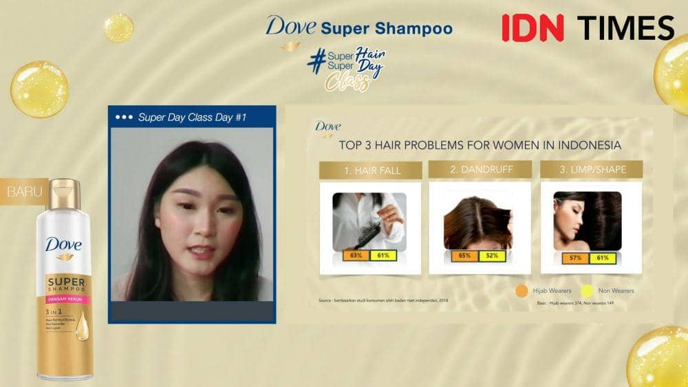 Larissa Kirana, Brand Representative Dove Indonesia dalam acara Dove Shampoo Super Class Launch: Ubah Stuck jadi Super Kreatif!. 9 September 2020. IDN Times/M. Tarmizi Murdianto