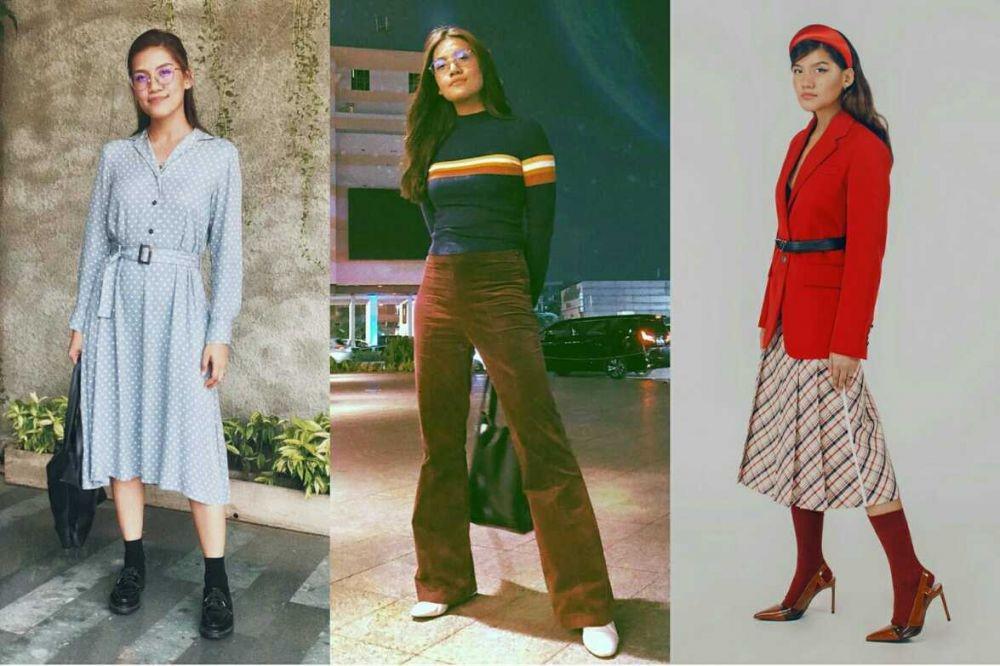 Gemar Gaya Vintage, 9 OOTD ala Monita Tahalea yang Mengagumkan