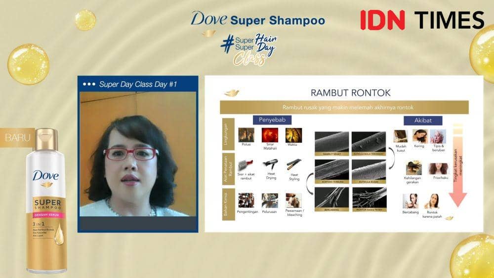 Yusuf Christina, Senior Hair Care R&D Manager Dove Indonesia dalam acara Dove Shampoo Super Class Launch: Ubah Stuck jadi Super Kreatif!. 9 September 2020. IDN Times/M. Tarmizi Murdianto