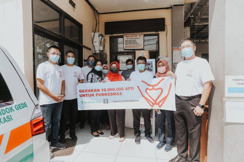Penyerahan 10.000.000 APD ke Puskesmas yang ada di kawasan Jakarta (Dok. APDUNTUKPUSKESMAS)