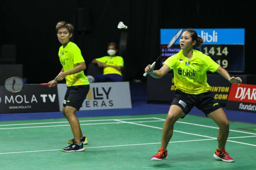 Siti Fadia Silva Ramadhanti/Ribka Sugiarto dalam Simulasi Piala Uber 2020 (Dok.IDN Times/PBSI)