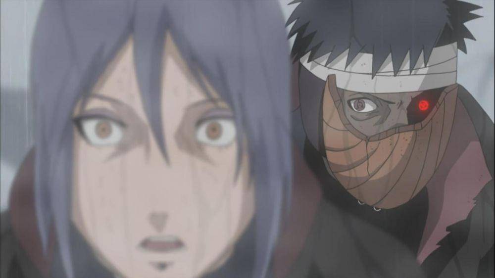 Konan dan Obito. (Dok. Pierrot/naruto-shippuden)