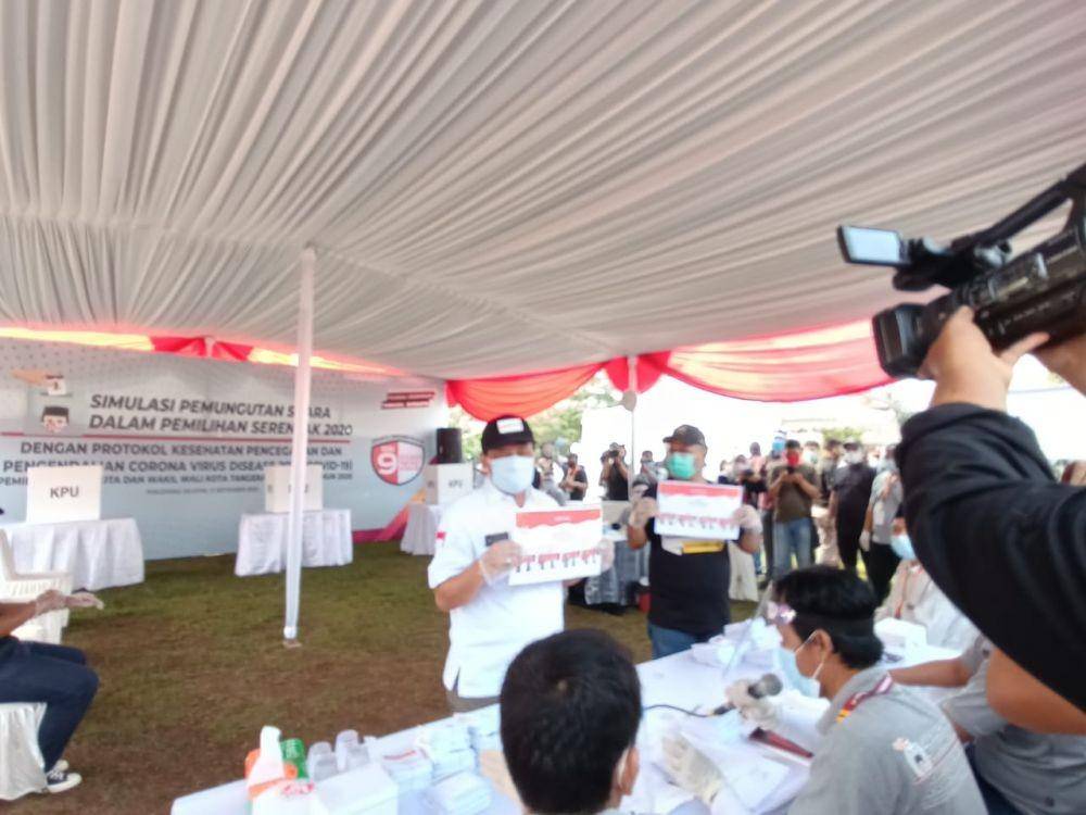 Simulasi pemungutan suara Pilkada 2020 (Dok.Bawaslu RI)