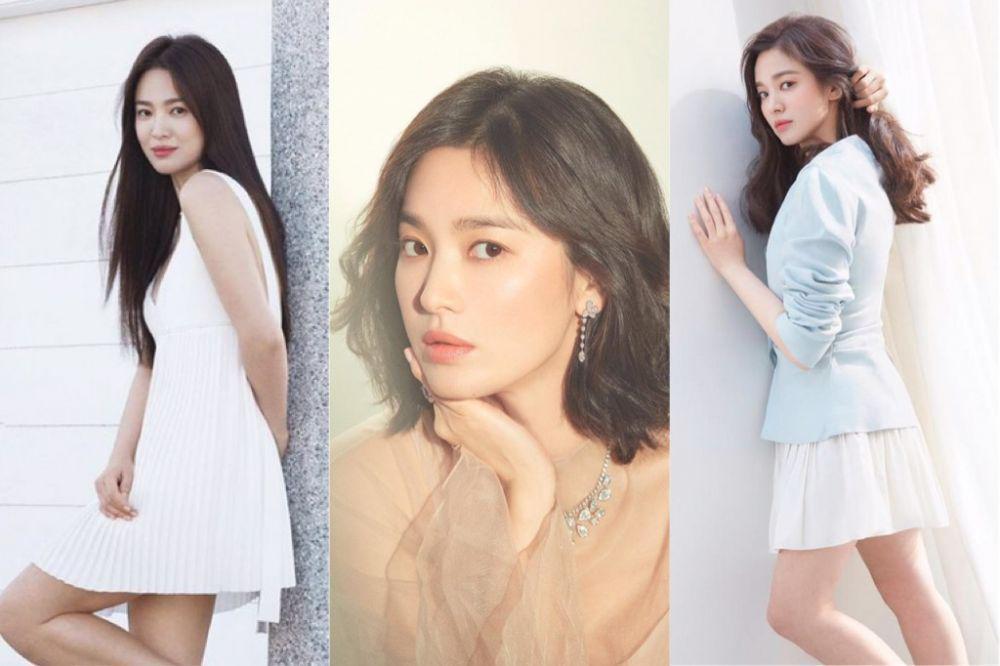 Tanpa Poni Depan, 9 Potret Song Hye Kyo Ini Imutnya Gak Kalah Sama ABG