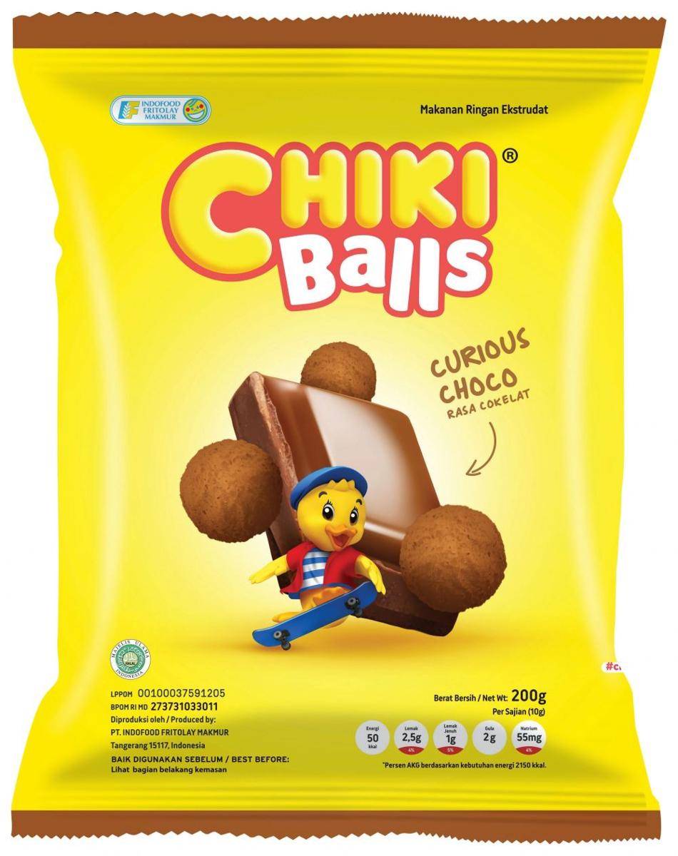 Chiki Balls 200 gram. Dok. PT Indofood Fritolay Makmur