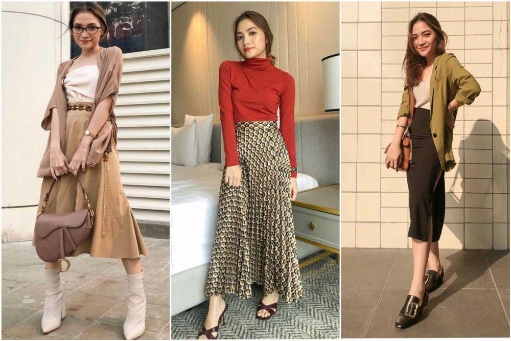 10 Ide Mix and Match Skirt ala Stephanie Rose, Casual dan Cantik!