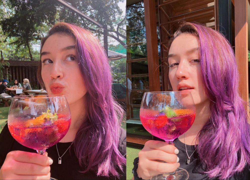 9 Potret Natasha Ryder dengan Rambut Warna Ungu, Makin Menawan!