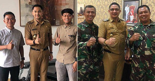10 Potret Adu Gaya Hengky Kurniawan dan Pasha dengan Pakaian Dinasnya!