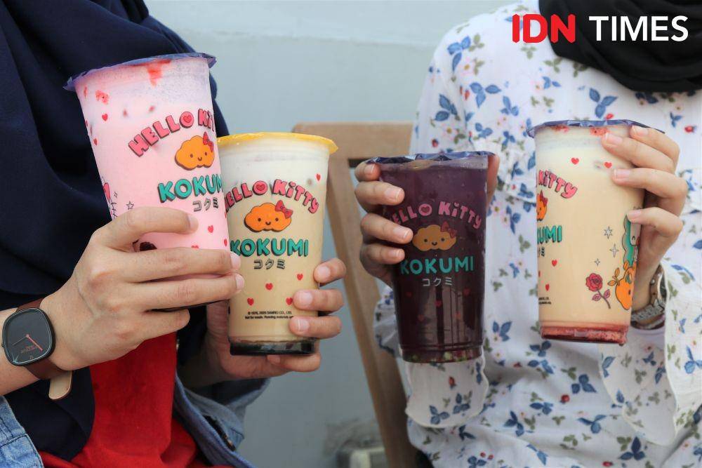 Empat varian kolaborasi Kokumi dan Hello Kitty. IDN Times/Naufal Al Rahman