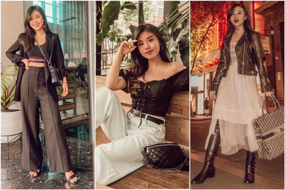 10 Ide Mix and Match Outfit Monochrome Look ala Titan Tyra, Classy!