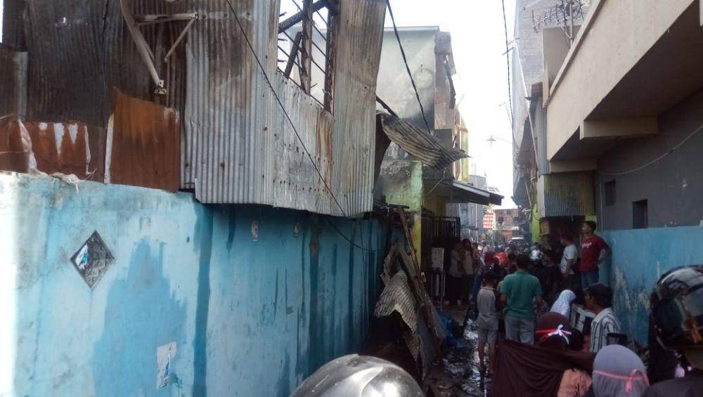 Kebakaran di pemukiman padat penduduk di Makassar. IDN Times/Damkar Makassar