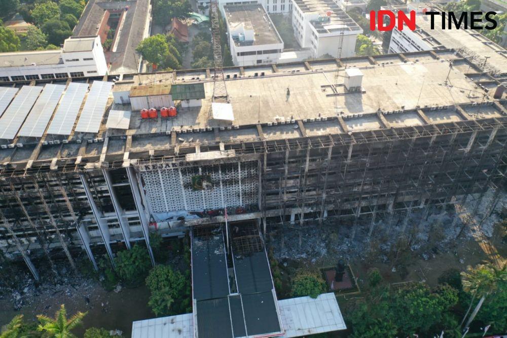 Material ACP Jadi Biang Kebakaran Cepat Merambat Gedung Kejagung