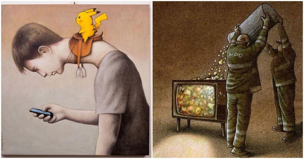 10 Ilustrasi Realita Miris Kehidupan Modern, Ada yang Menohok Banget
