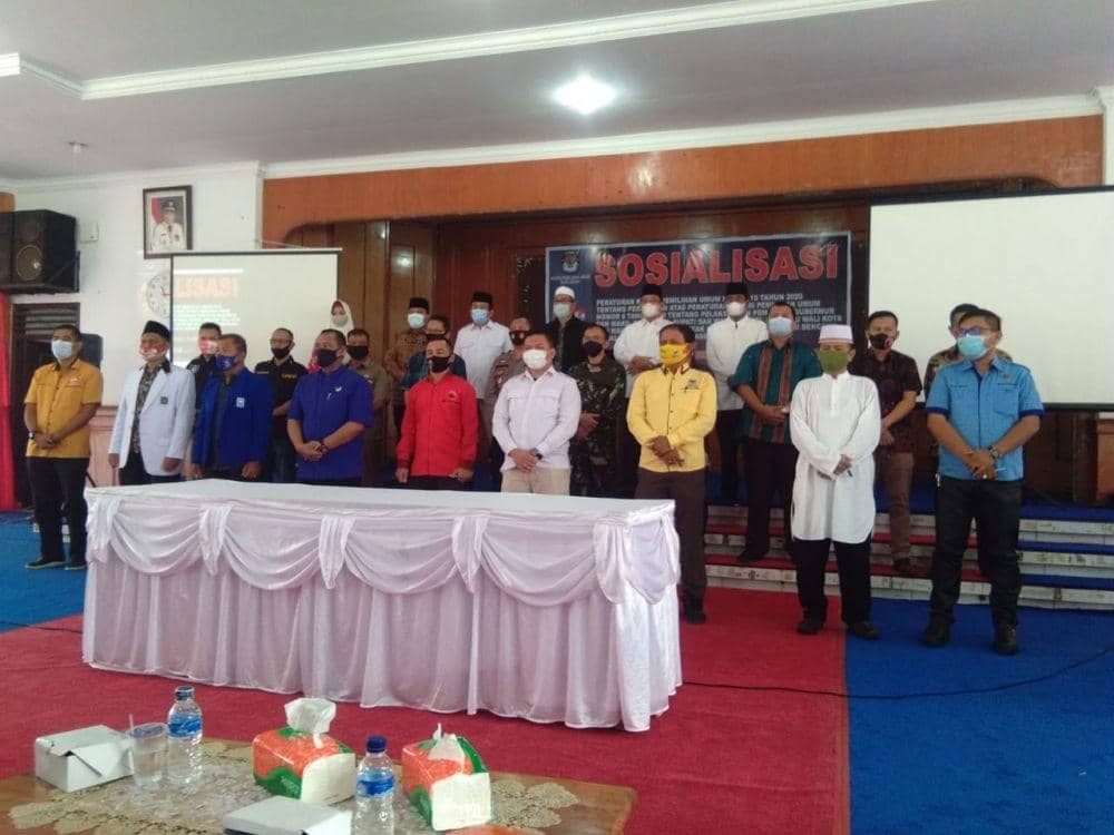 Sosialisasi KPU Binjai terkait PKPU nomor 10 dan protokol kesehatan COVID-19 (IDN Times/ Bambang Suhandoko)