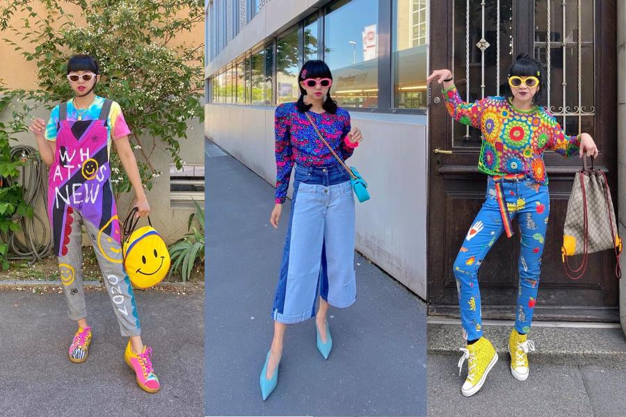 10 Mix and Match Denim ala Diana Rikasari, Mengalihkan Perhatian!