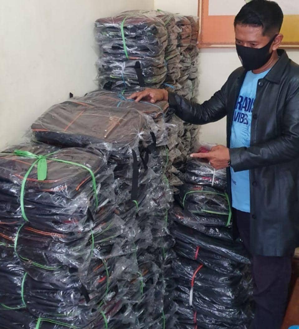 Barang bukti tas sekolah yang diamankan polisi. IDN Times/Zainul Arifin