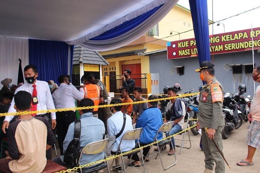 Terjaring Razia, Warga di Perbatasan Palembang Banyak Tak Pakai Masker