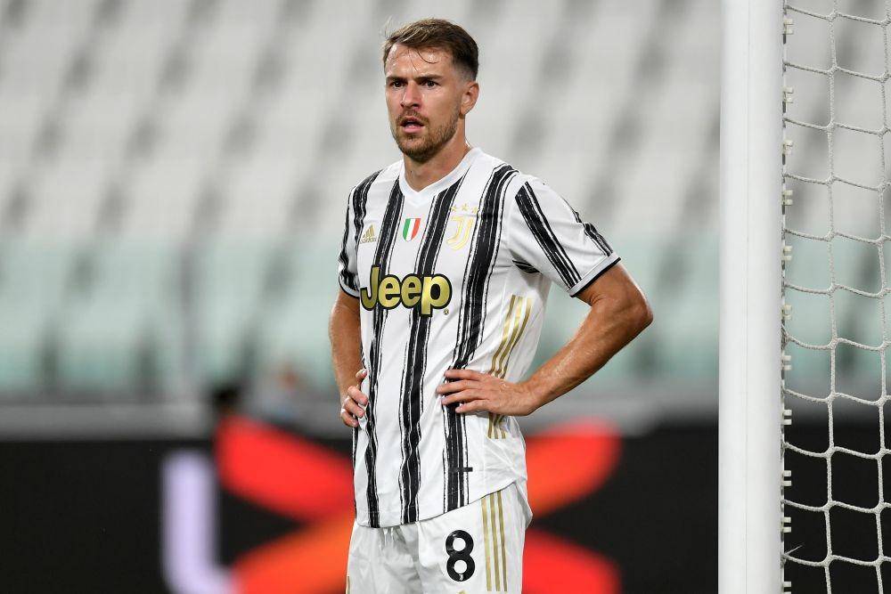 Aaron Ramsey tampil di laga Juventus vs Sampdoria. Twitter/@Squawka
