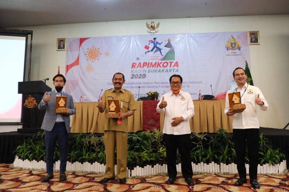 Pembukaan acara Rapimkota KADIN Solo, Senin (21/9/20). Dok.Humas Pemkot