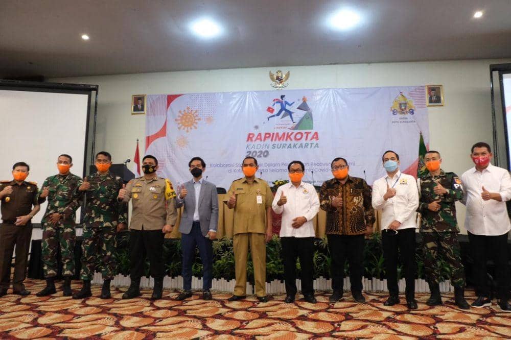 Pembukaan acara Rapimkota KADIN Solo, Senin (21/9/20). Dok.Humas Pemkot