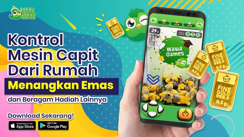 Wawa Games memungkinkan kita untuk mengkontrol mesin capit dari smartphone/instagram