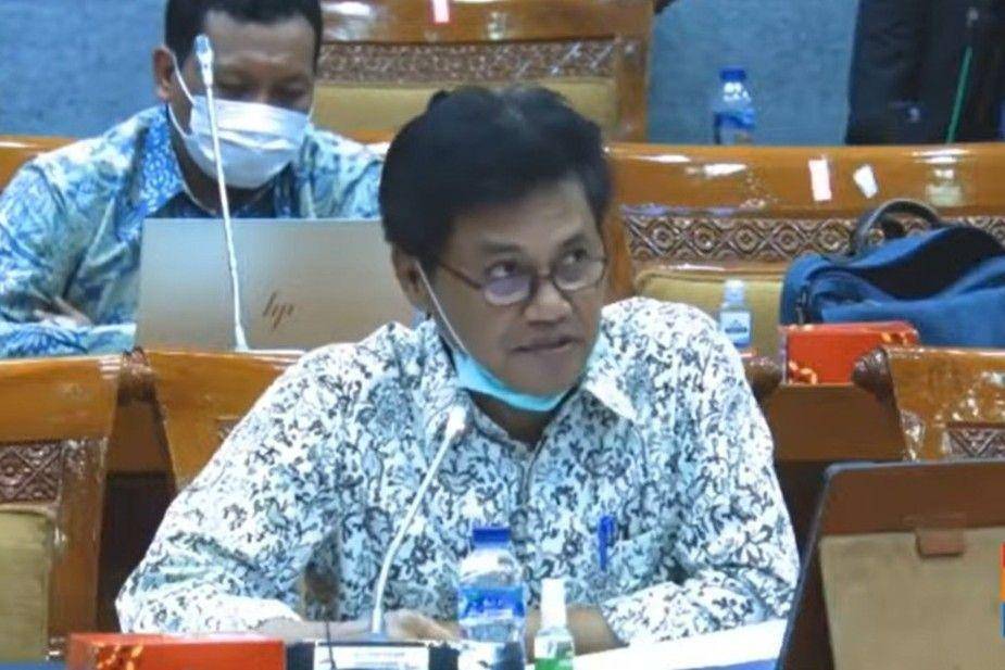Sekjen Kemendikbud Ainun Na'im dalam Raker dengan Komisi X DPR pada Rabu, 23 September 2020 (Youtube.com/DPR RI)