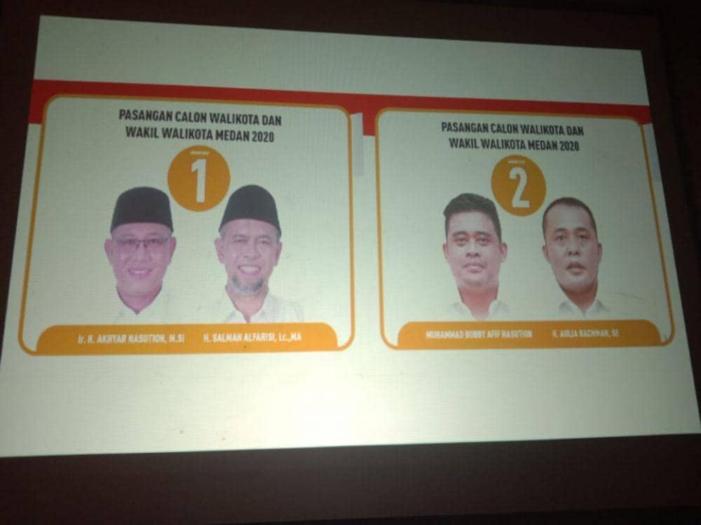 [BREAKING] Akhyar-Salman Nomor Urut 1, Bobby-Aulia 2 di Pilkada Medan