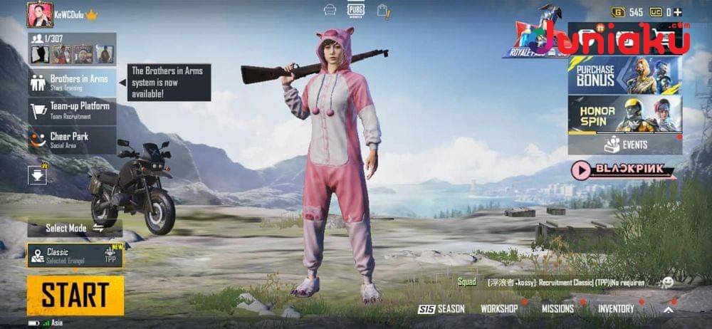 Menu utama PUBG Mobile, duniaku.com/Adhitya Daniel