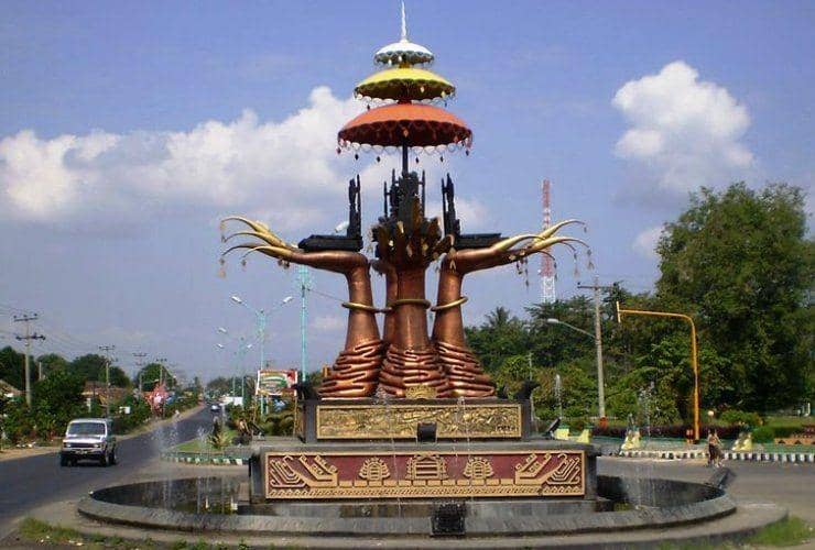 Pusat kota Kabupaten Lampung Tengah