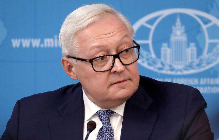 Deputi Kementerian Luar Negeri Rusia, Sergei Ryabkov saat menghadiri konferensi pers. twitter.com/A__Alimov