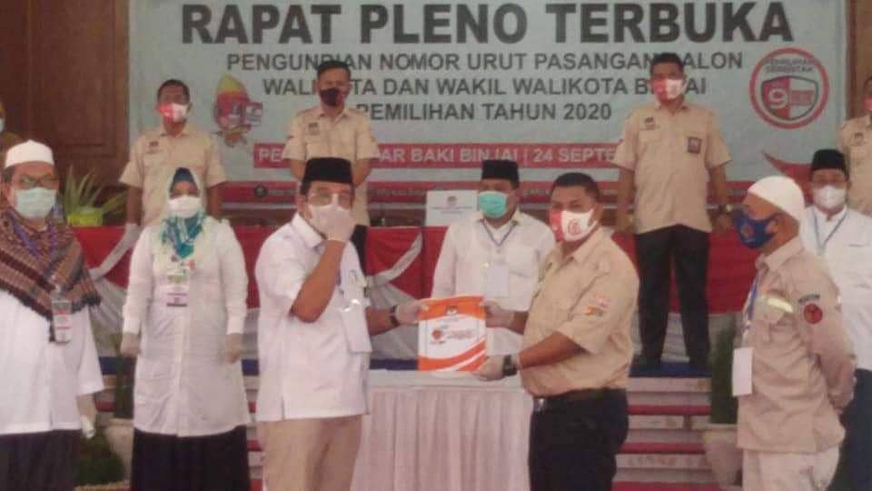 Ada 3 Petarung, Ini Nomor Urut Paslon Wali Kota-Wakil Wali Kota Binjai