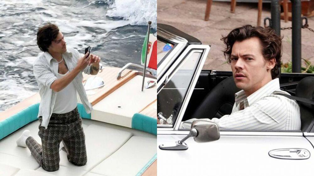 9 Potret Harry Styles di Italia, Diam-diam Syuting Video Klip