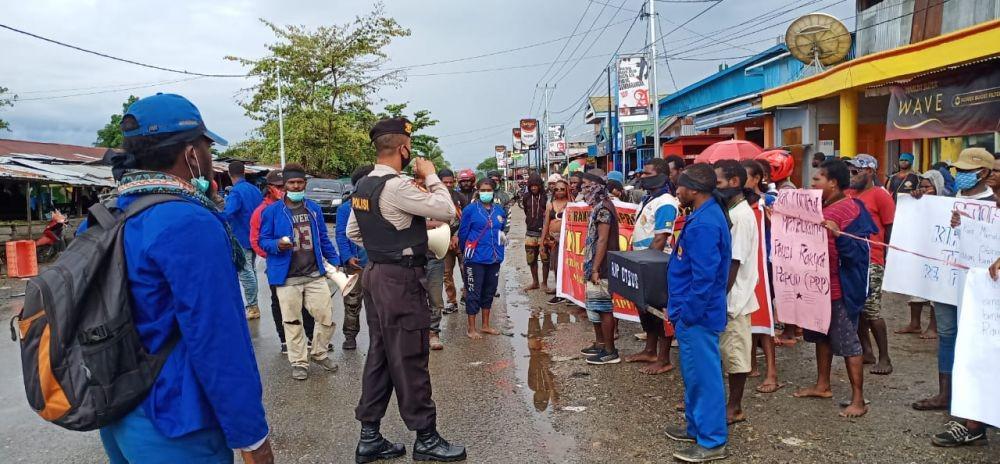 Demonstrasi penolakan penerapan otonomi khusus (Otsus) Papua jilid II (Dok. Humas Papua)