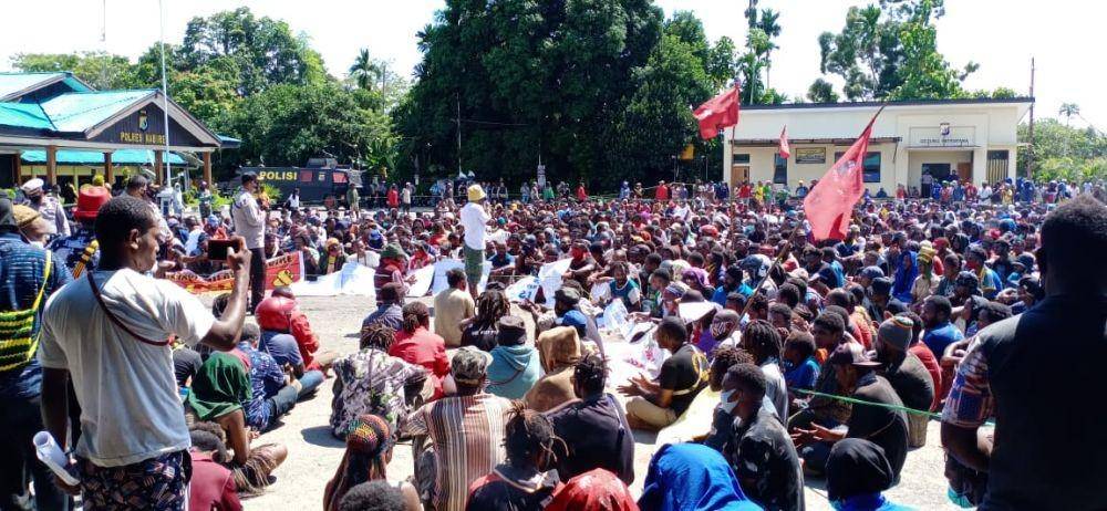 Demonstrasi tolak otonomi khusus di Papua (Dok. IDN Times/Istimewa)