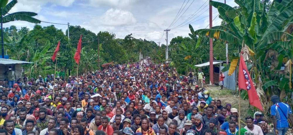 Demonstrasi tolak otonomi khusus di Papua (Dok. IDN Times/Istimewa)