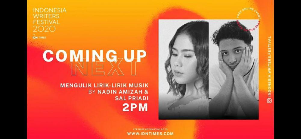 IWF 2020: 5 Tips Berkarya di Masa Pandemik ala Nadin dan Sal Priadi