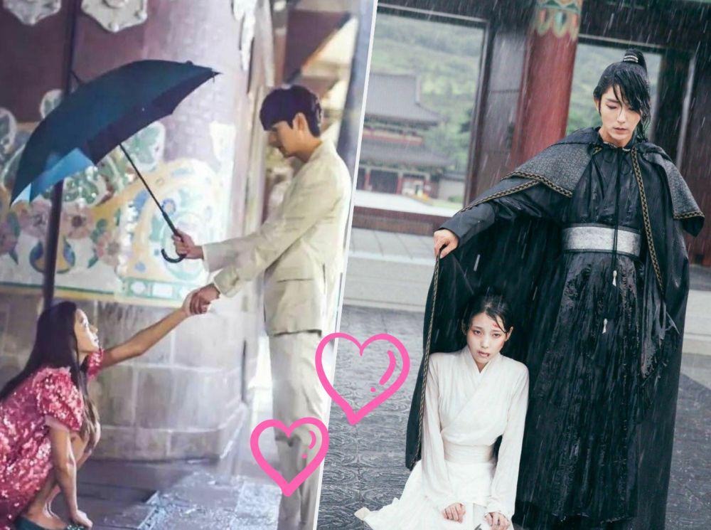 Romantis, 9 Momen Uwu Pasangan KDrama di Bawah Rintik Hujan!