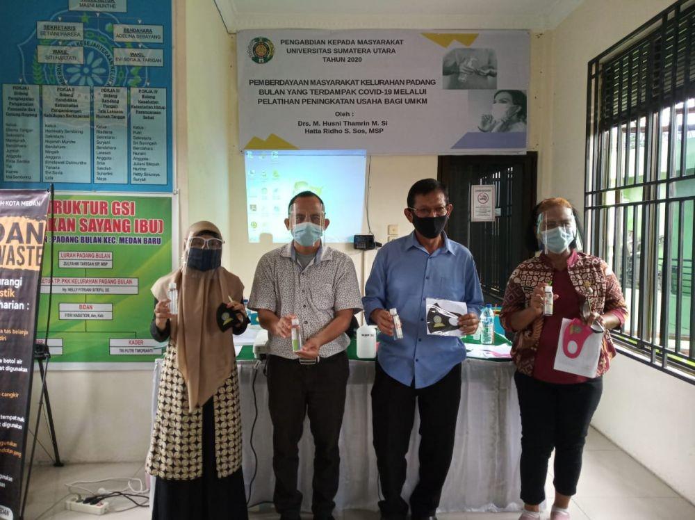 LPPM USU Beri Pelatihan Peningkatan Usaha pada Warga Terdampak COVID