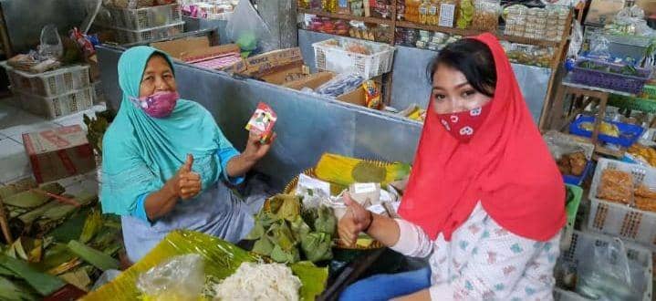 Relawan Rampak Sarinah kampanye di Pasar Imogiri. IDN Times/Istimewa