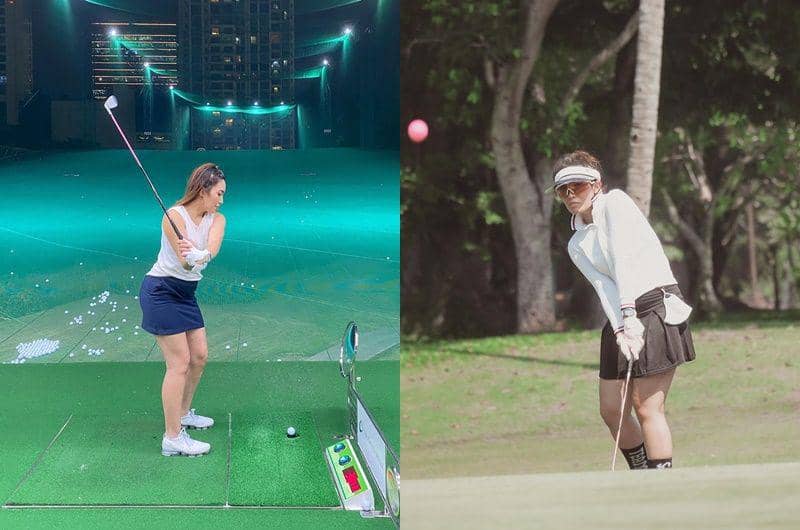 Rajin Olahraga, 10 Potret Ayu Dewi Main Golf yang Sporty Abis