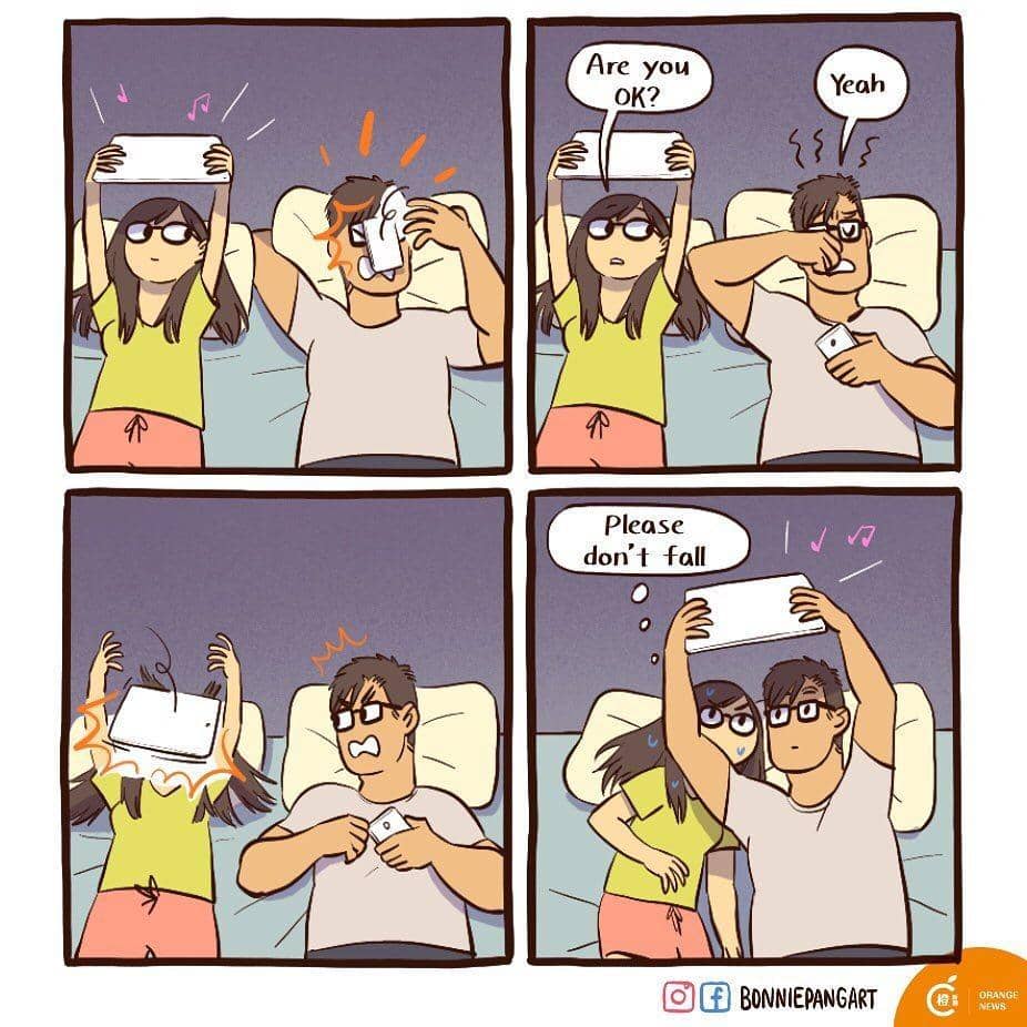 10 Ilustrasi Kehidupan Romantis Pasutri Muda saat Pandemik, Relate!