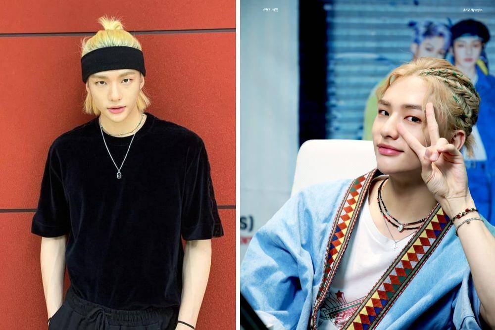 Gaya Rambut Gondrong Blonde Ala Hyunjin Stray Kids (instagram.com/realstraykids & twitter.com/Stray_Kids)