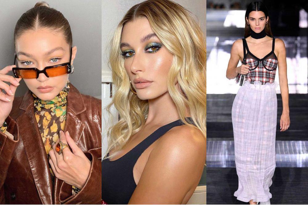 Elegan, 10 Supermodel Ini Andalkan Gaya Rambut Belah Tengah