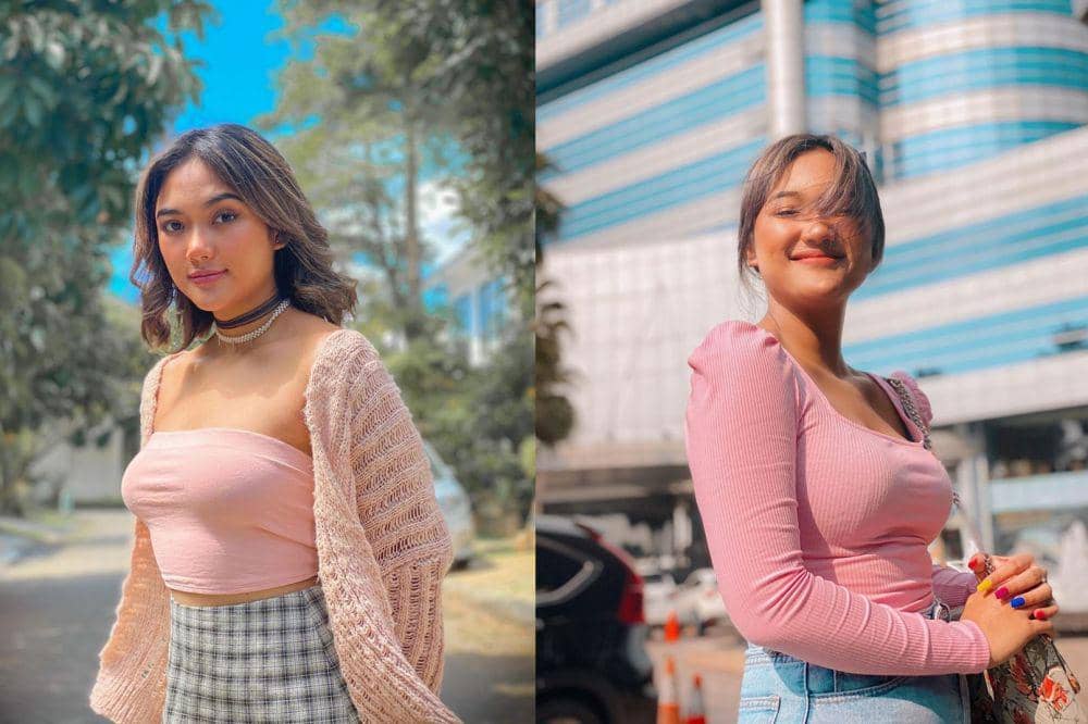 9 Pesona Marion Jola Saat Kenakan Outfit Berwarna Pink, Girly Abis!