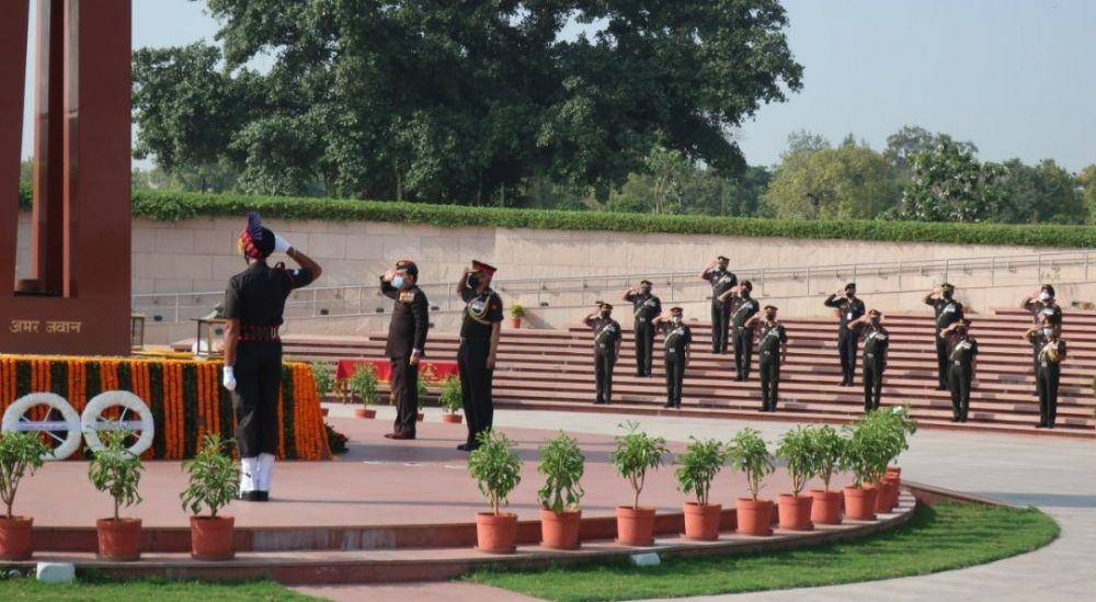 Upacara yang dilakukan oleh Tentara India. twitter.com/adgpi/